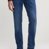 Sale River Woods Regular fit basic stretch jeans 5-zakken light stone -