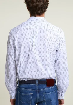 Sale River Woods Regular fit fantasiehemd blauw/wit -