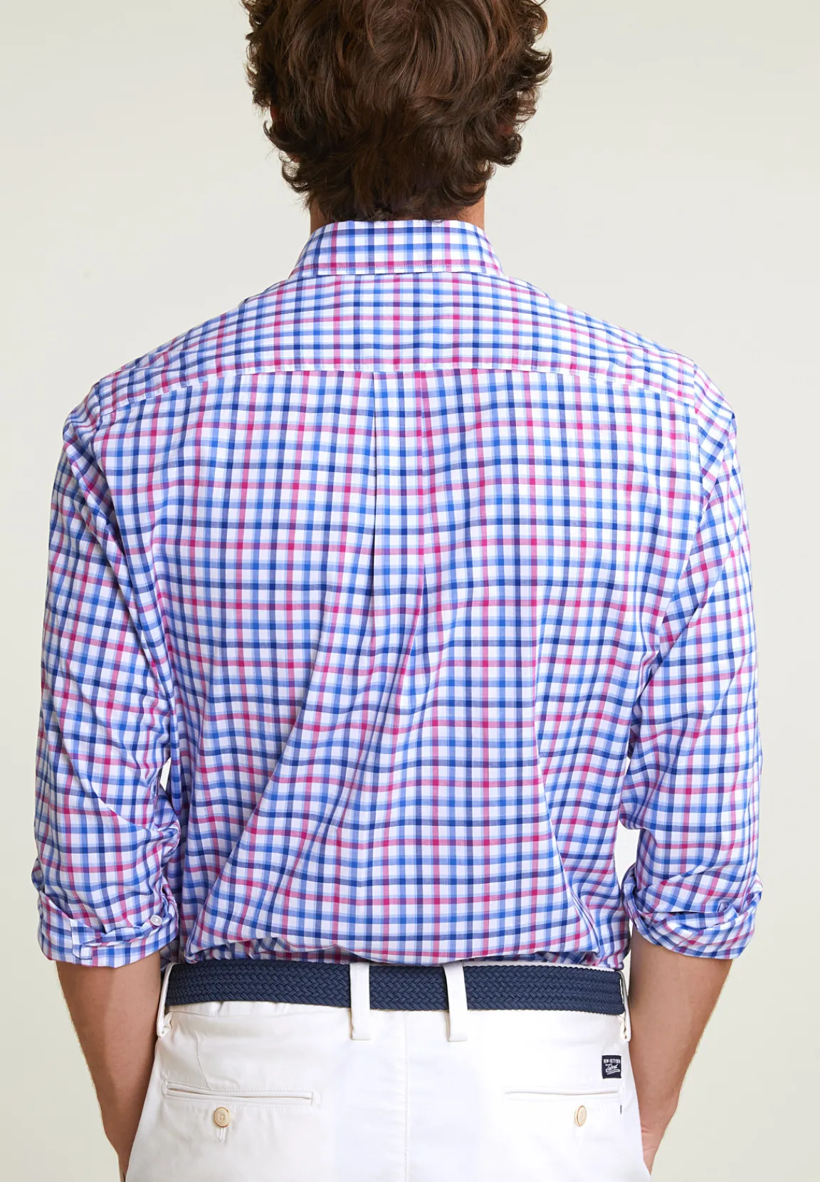 Outlet River Woods Regular fit geruit hemd borstzak lange mouwen multi -