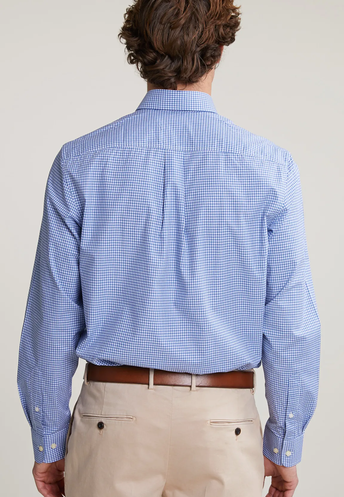 Best River Woods Regular fit geruit hemd blauw/wit -