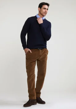 Outlet River Woods Regular fit geruit hemd met zak blauw/wit -