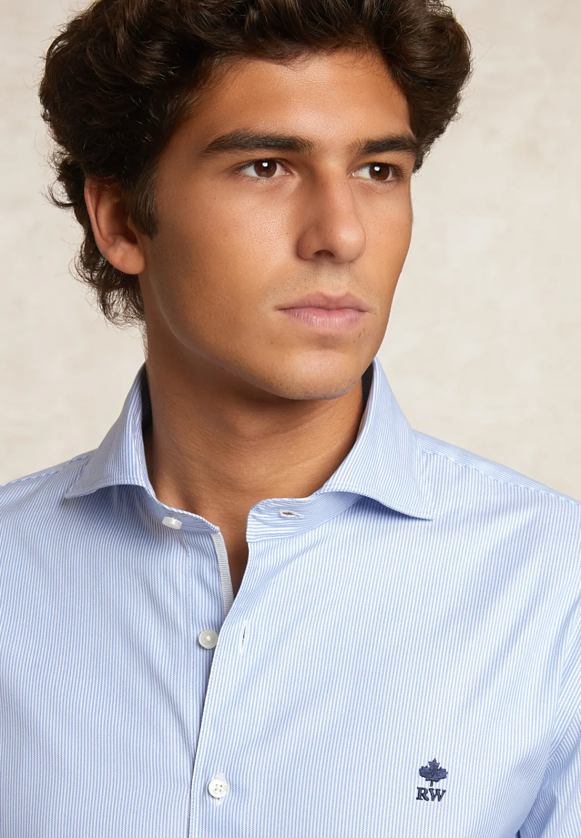 Fashion River Woods Regular fit gestreept hemd blauw/wit -