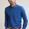 Best River Woods Regular fit katoenen effen hemd blauw -