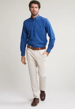 Best River Woods Regular fit katoenen effen hemd blauw -