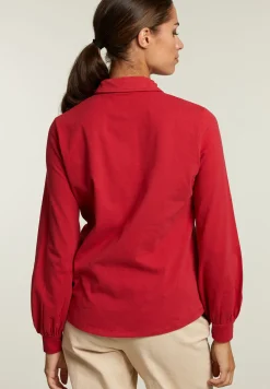 Outlet River Woods Rode T-shirt met strik -