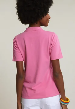 Fashion River Woods Roze basic klassieke polo korte mouwen -