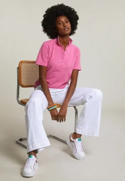 Fashion River Woods Roze basic klassieke polo korte mouwen -