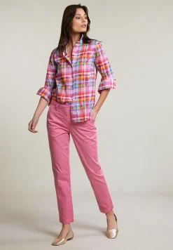 Online River Woods Roze basic stretch broek -