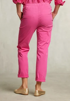 Clearance River Woods Roze katoenen broek elastische taille -