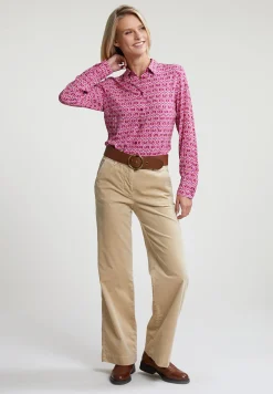 Sale River Woods Roze/beige fantasie blouse lange mouwen -