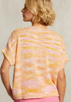 Hot River Woods Roze/oranje gestreepte V-hals debardeur -