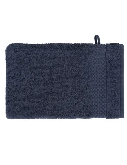 Online River Woods Set van twee washandjes in donkerblauw -