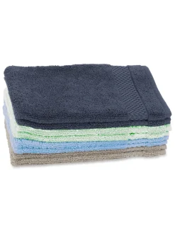 Best River Woods Set van twee washandjes in blauw -
