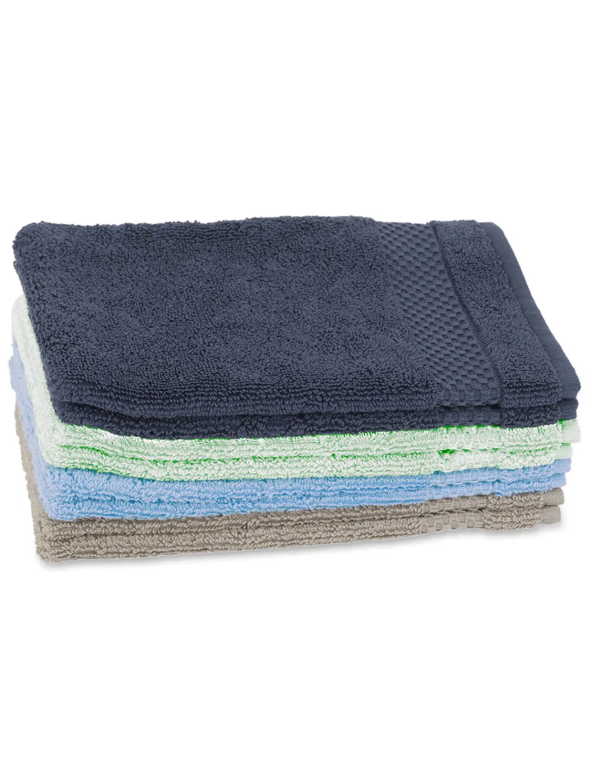 Online River Woods Set van twee washandjes in groen -