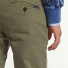 Online River Woods Slim fit basic chinobroek stretch kaki -