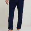 Clearance River Woods Slim fit basic chinobroek stretch presidential blue -