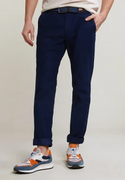 Clearance River Woods Slim fit basic chinobroek stretch presidential blue -