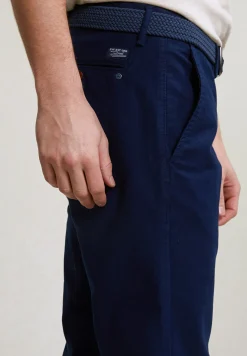 Clearance River Woods Slim fit basic chinobroek stretch presidential blue -