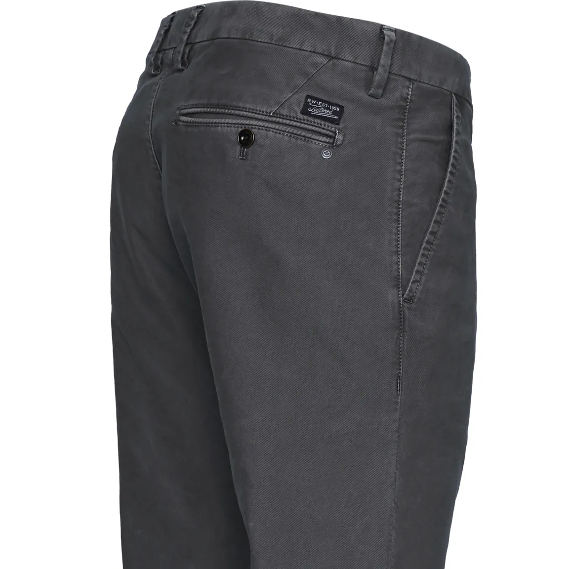 Sale River Woods Slim fit chino in katoen in grijs -