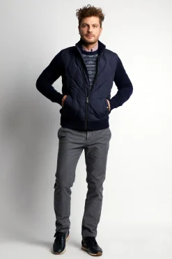 Sale River Woods Slim fit chino in katoen in grijs -
