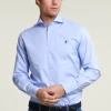 Fashion River Woods Slim fit effen hemd blauw -