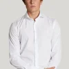 Fashion River Woods Slim fit effen hemd wit -