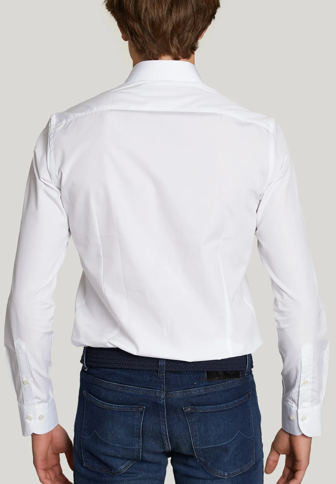Fashion River Woods Slim fit effen hemd wit -