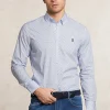 New River Woods Slim fit fantasiehemd blauw/wit -