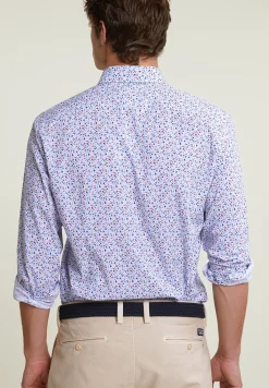 Online River Woods Slim fit fantasiehemd blauw/rood -