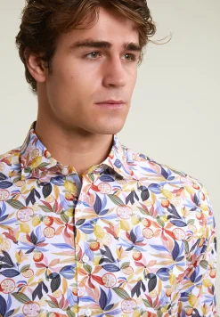 Sale River Woods Slim fit gebloemd hemd multi -