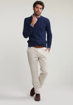 Clearance River Woods Slim fit geruit hemd met zak blauw/wit -