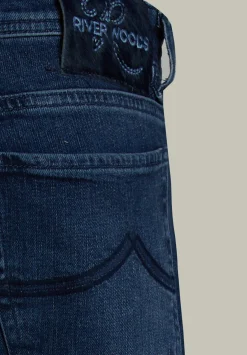 Outlet River Woods Slim fit jeans 5-zakken stone -