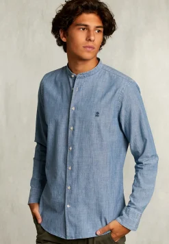 Best River Woods Slim fit jeanshemd medium bleach -