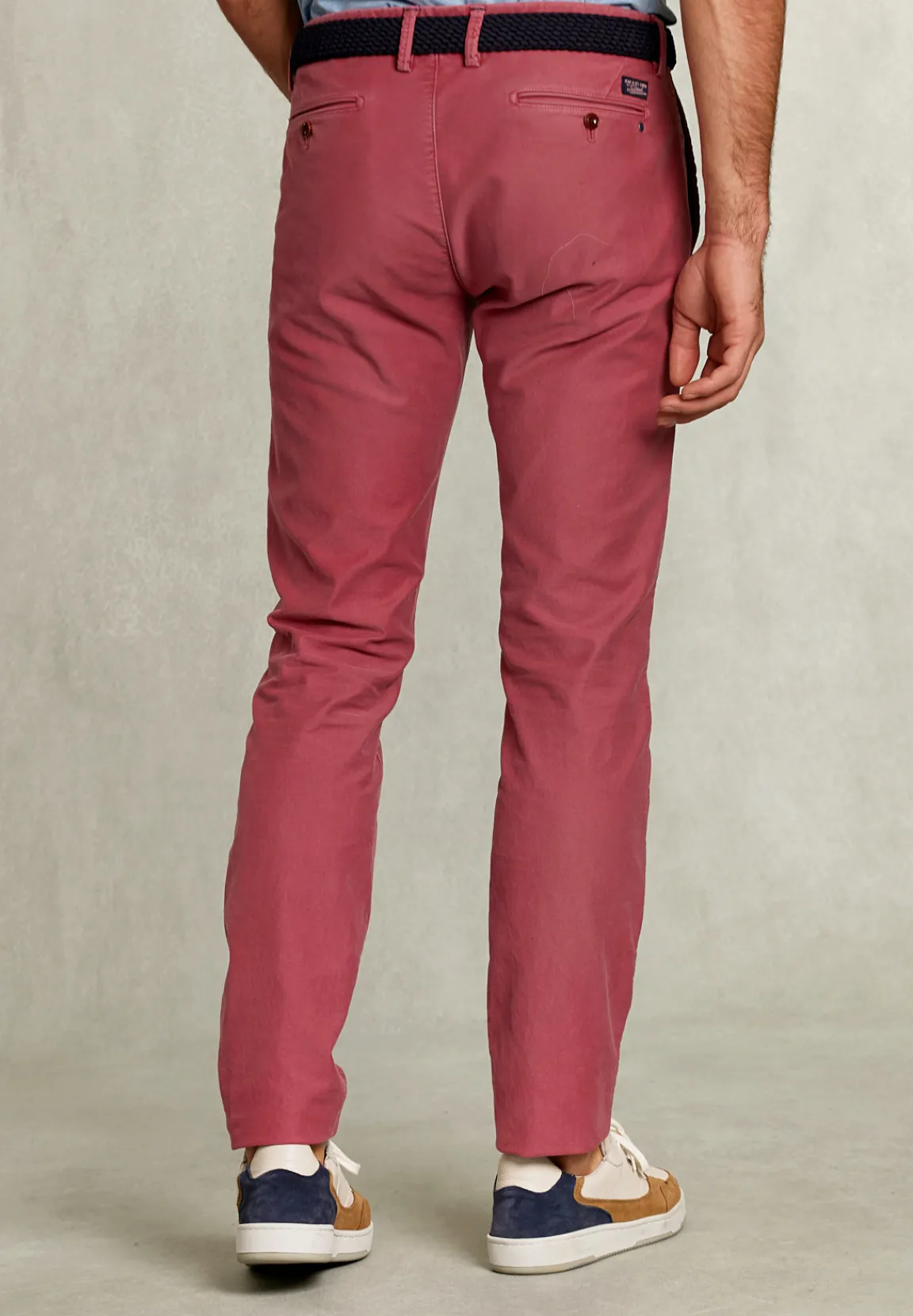Discount River Woods Slim fit katoenen chino amaranth -