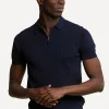 Online River Woods Slim fit katoenen polotrui navy -