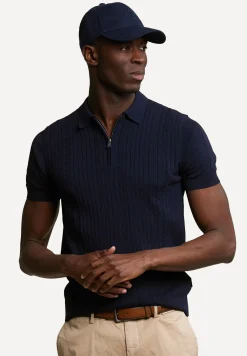 Online River Woods Slim fit katoenen polotrui navy -