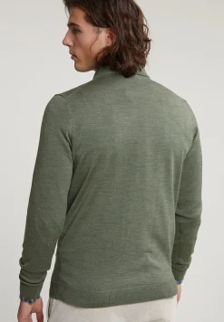Discount River Woods Slim fit merinotrui ronde hals fynboss mix -