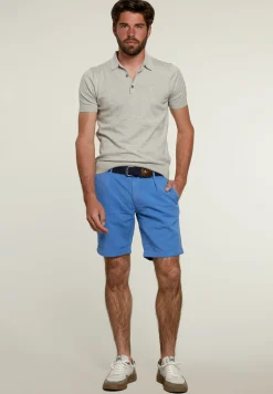 Fashion River Woods Slim fit pima katoen trui oyster mix -