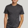 Fashion River Woods Slim fit scheerwol T-shirt grijs -
