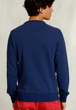 Sale River Woods Slim fit trui ronde hals oxford blue -