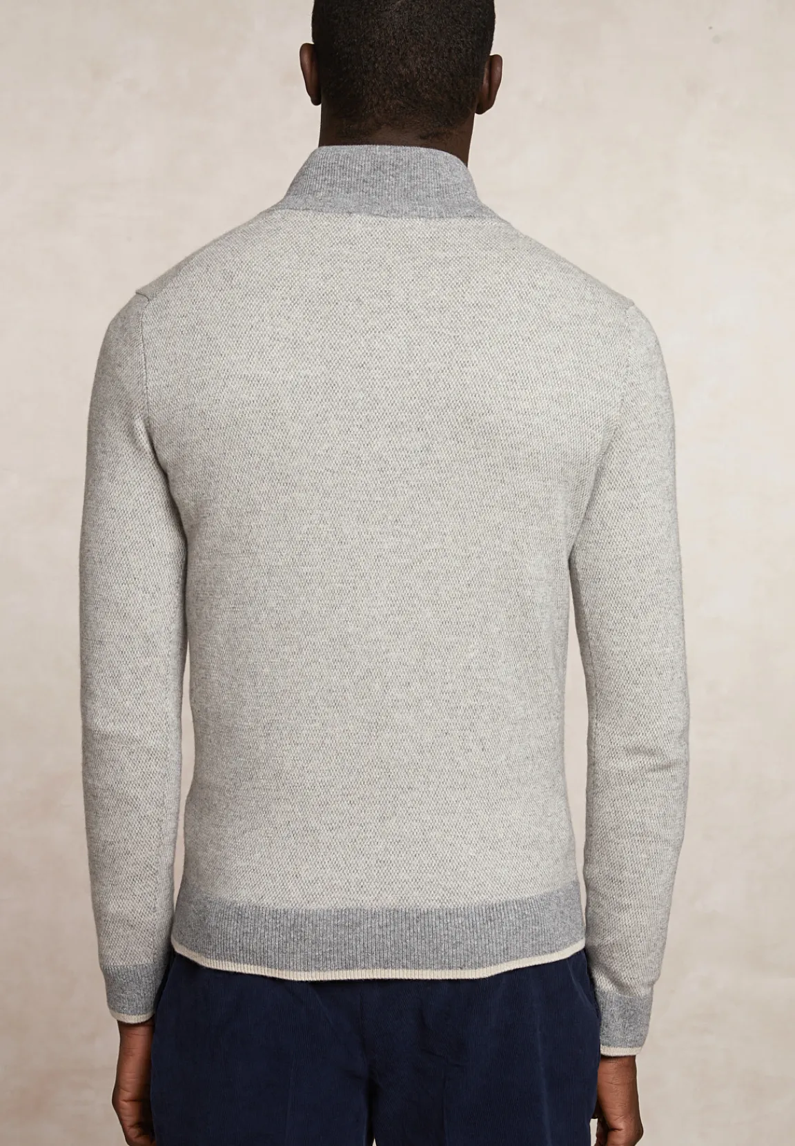 Hot River Woods Slim fit wol-kasjmier trui opstaande kraag orchid mix -