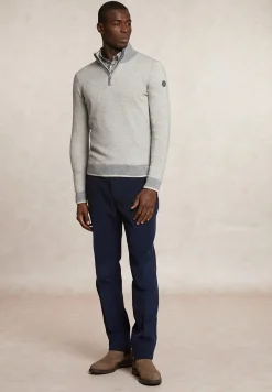Hot River Woods Slim fit wol-kasjmier trui opstaande kraag orchid mix -