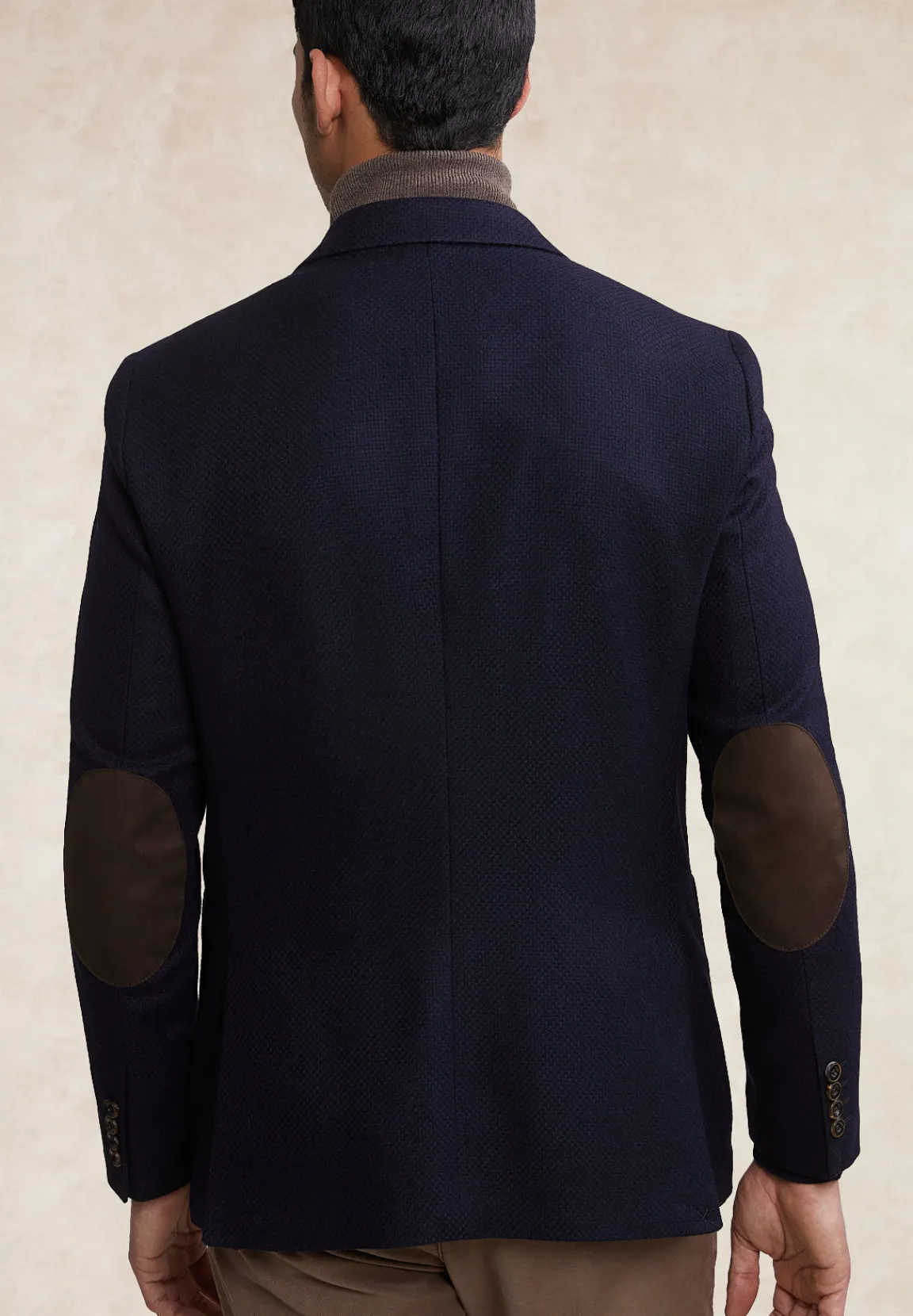 Discount River Woods Slim fit zuivere scheerwol blazer 2-knopen blauw -