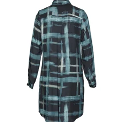 Clearance River Woods Slipoverjurk in viscose in blauw -