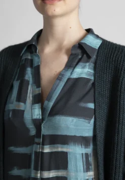 Clearance River Woods Slipoverjurk in viscose in blauw -