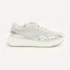 Fashion River Woods Sneakers met veters detail in zilverkleur -