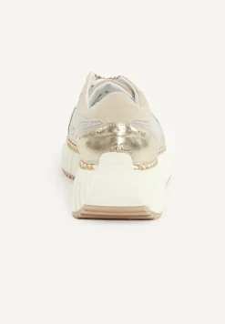 Sale River Woods Sneakers met veters detail in goudkleur -