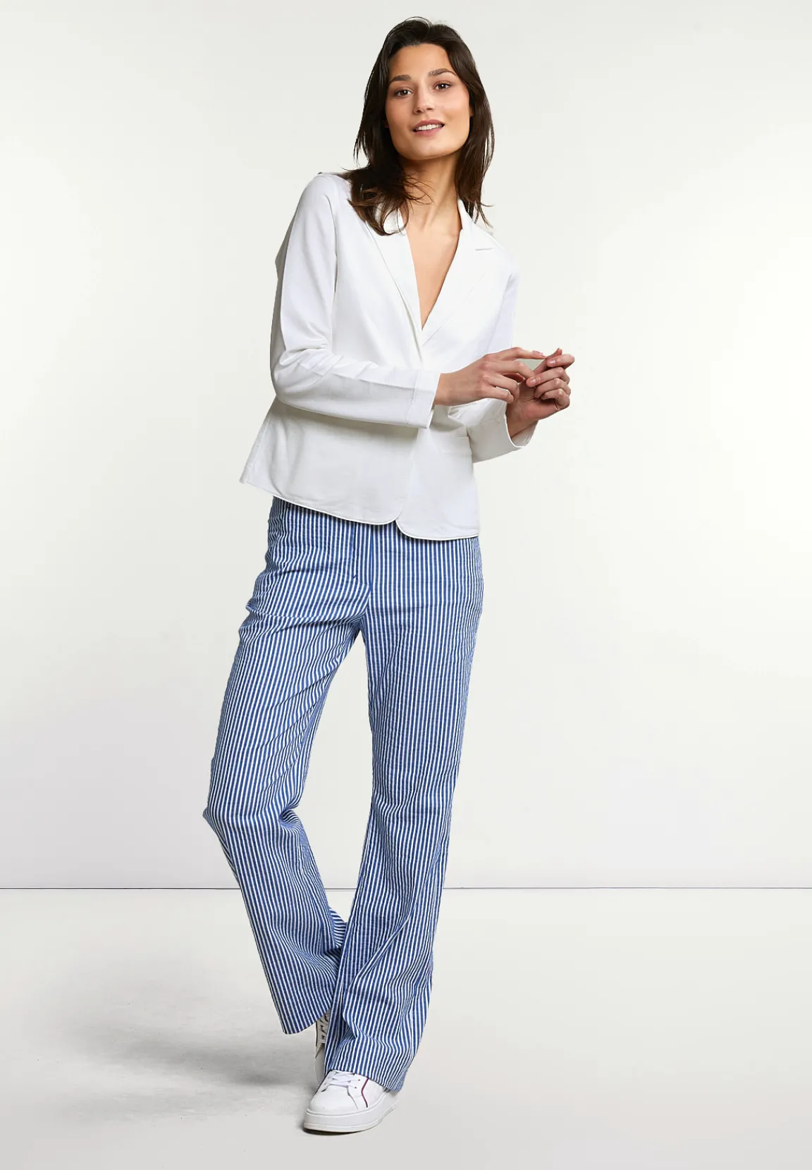 Fashion River Woods Sportieve blazer 2 zakken ecru -