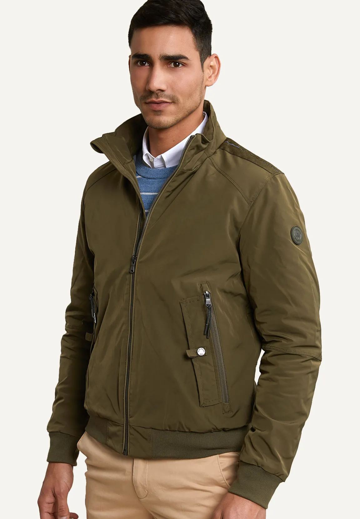 Hot River Woods Sportieve blouson zijzakken kaki -