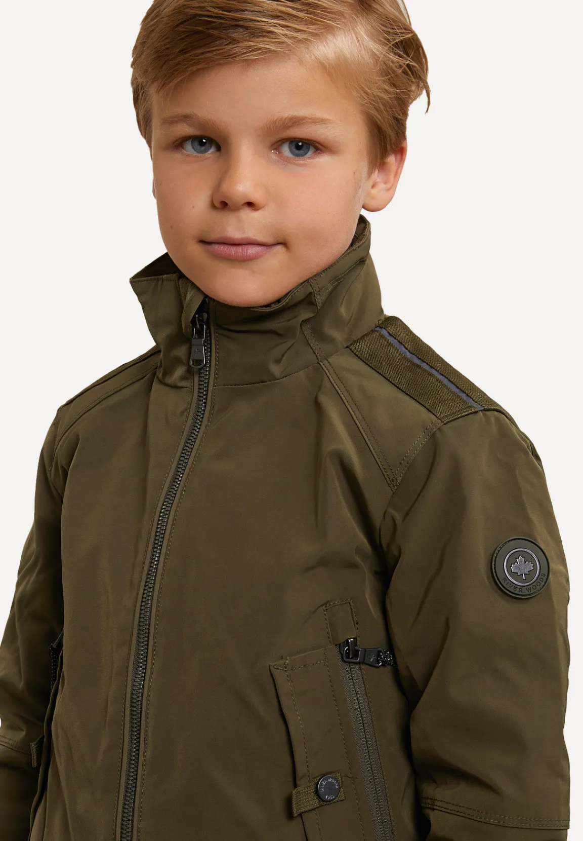 Best River Woods Sportieve jas kaki -